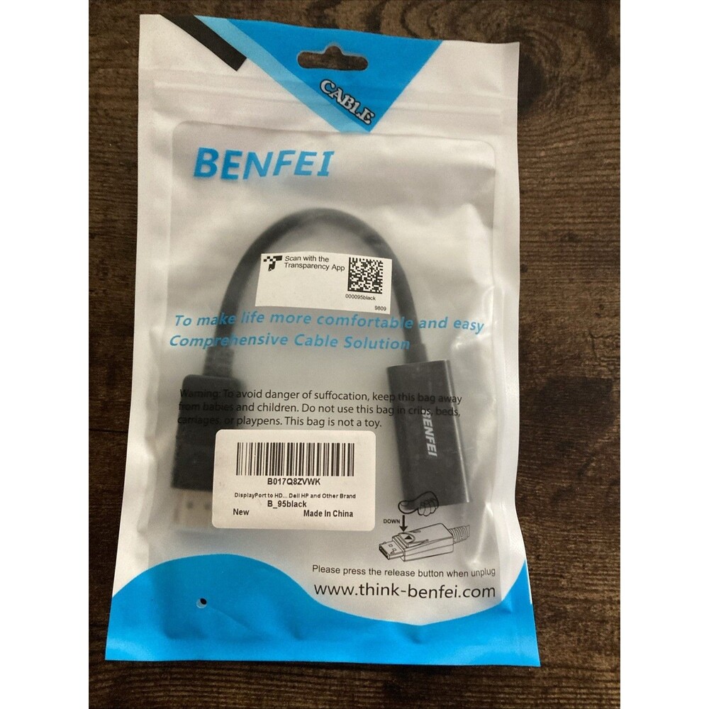 BENFEI 4K Displayport to HDMI Adapter, Uni-Directional DP 1.2 Computer to HDMI